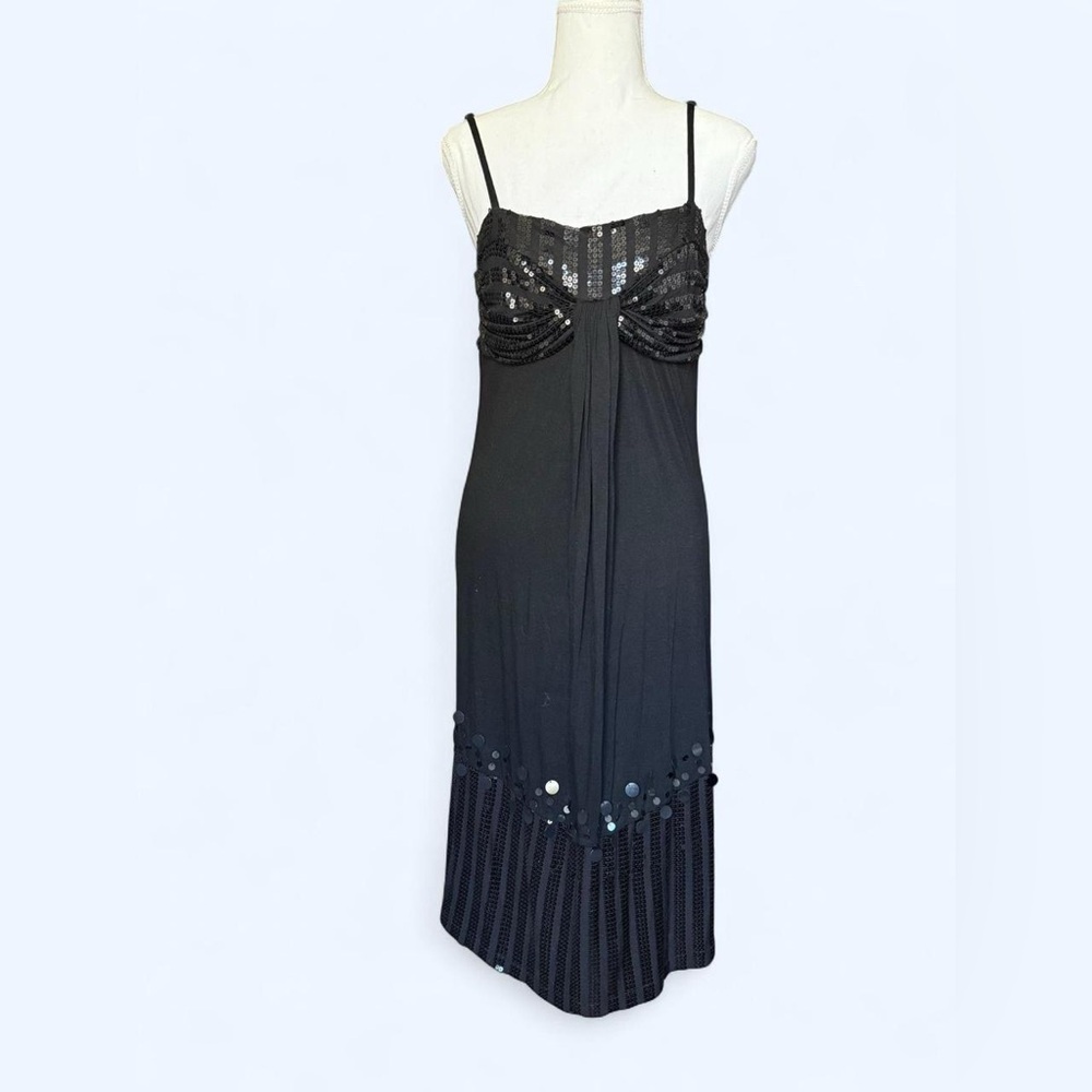 Black Sequin-Detail Dress - Women's